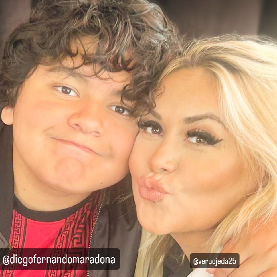 Verónica Ojeda y Dieguito Fernando