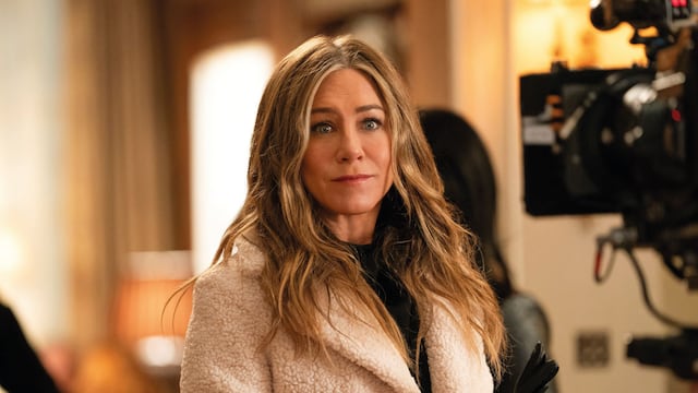 Jennifer Aniston en una escena de "The Morning Show". (AP)