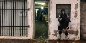 Corral de Bustos. Imágenes del allanamiento.