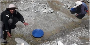 Lavadores de oro en Rinconada, provincia de Jujuy.