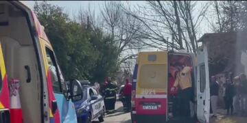 Los heridos fueron trasladados al Hospital de Urgencias.