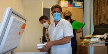 Carlos Gabbarini, secretario de Salud de Coronel Rosales. Vacunas Sputnik V