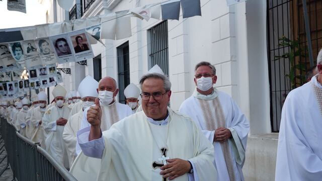Las imágenes de la asunción de Ángel Rossi como arzobispo de Córdoba. (Municipalidad de Córdoba)
