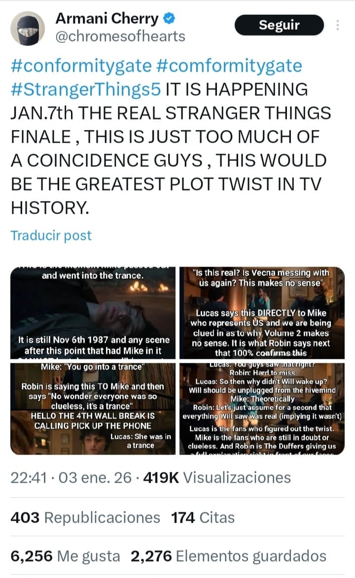 Especulaciones sobre un posible nuevo episodio de Stranger Things.