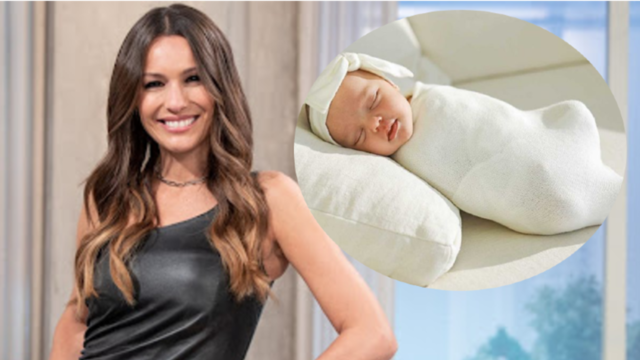 Pampita compartió la primera foto de Ana con Bautista, su hermano mayor