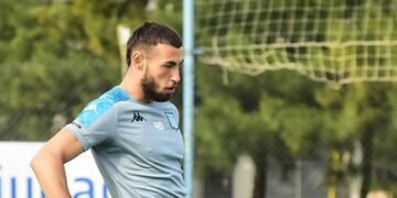 Joaquín Novillo tiene coronavirus y no estará en el partido ante Vélez. (Prensa Racing)