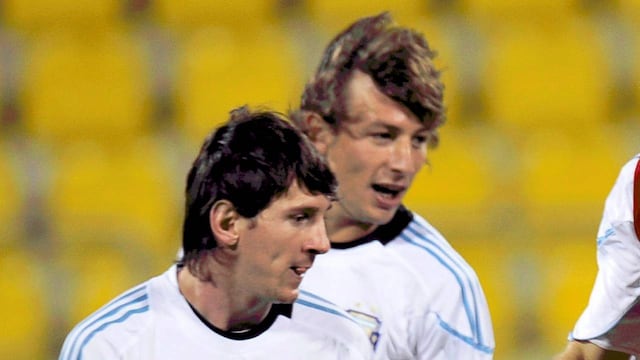 El "Gringo" y la "Pulga" fueron compañeros en la Selección Nacional.