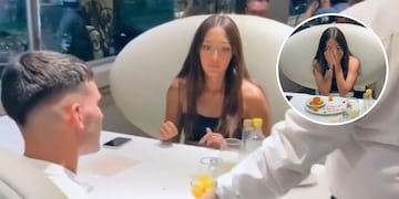 Fueron a cenar a un lugar elegante y la sorprendió con el postre