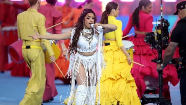Camila Cabello en la final de la Champions League: así fue su show en vivo.