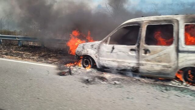 Incendio en Bosque Alegre (Gentileza Alta Info).
