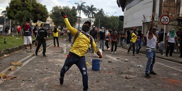 Jornada de protestas en Colombia (AP)