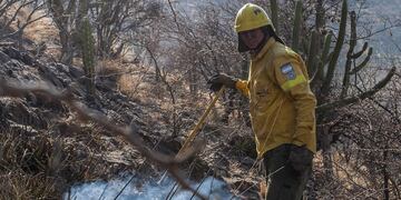 Lograron contener un incendio en Collagasta