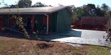 Inician la construcción de un aula para la Escuela 954 de Puerto Iguazú.