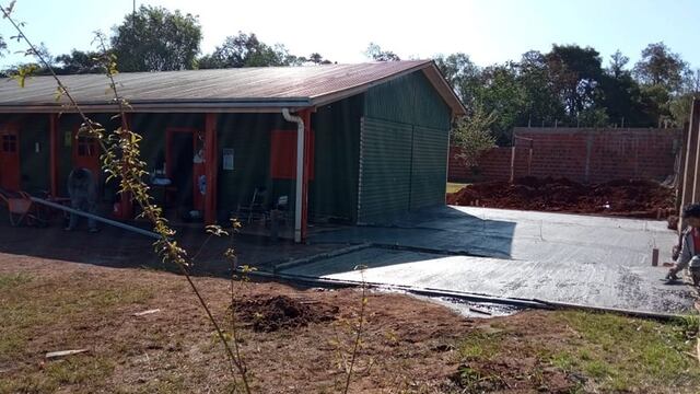 Inician la construcción de un aula para la Escuela 954 de Puerto Iguazú.