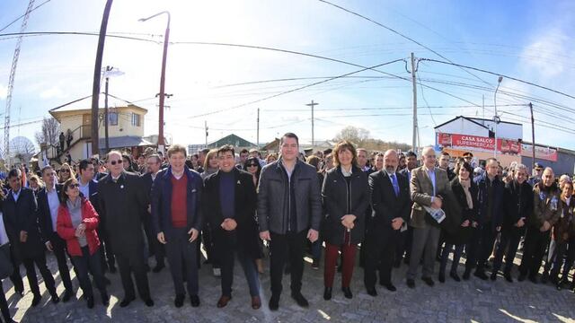 Martín Pérez, compartió el 50° Aniversario de la ciudad de Tolhuin.