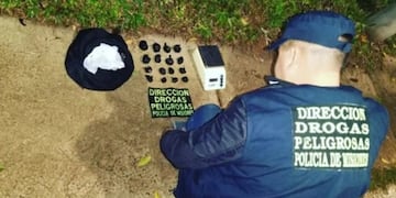 Descartan bolso con marihuana en Garupá.