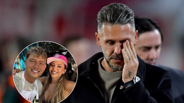 La reacción de Martín Demichelis tras ver a Evangelina Anderson a los besos con Ian Lucas.