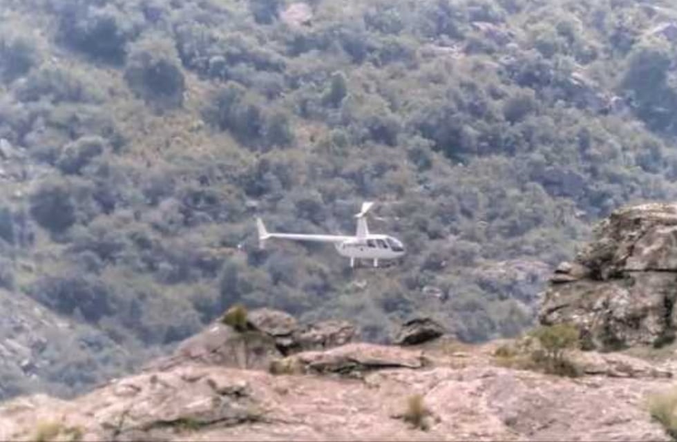 Indignación: un helicóptero voló de manera ilegal sobre Quebrada del Condorito