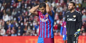 El Kun Agüero estuvo presente en la derrota del Barcelona ante Rayo Vallecano. / Gentileza.