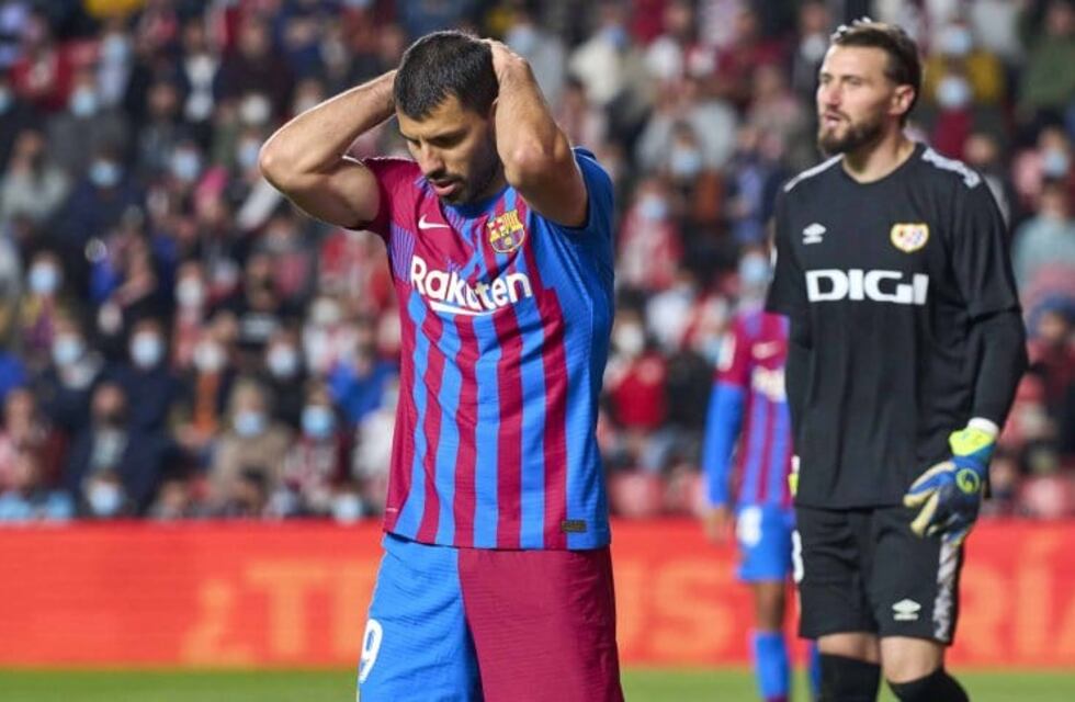 Con Agüero como titular, el Barcelona perdió 1-0 ante Rayo Vallecano