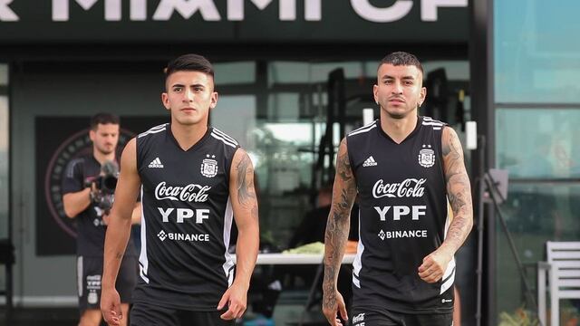 Thiago Almada y Ángel Correa, los dos jugadores que se suman a la selección nacional en lugar de Joaquín Correa y Nicolás González. (Instagram angelcorrea32)