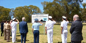 Inauguraron el Memorial al ARA San Juan en la Base Naval Puerto Belgrano.