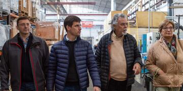 Recorrida de Viotti, Mársico y Fossatti recorriendo empresas