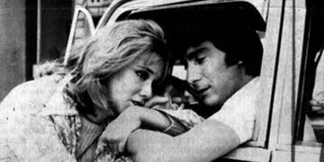 Soledad Silveyra y Claudio García Satur en "Rolando Rivas, taxista".