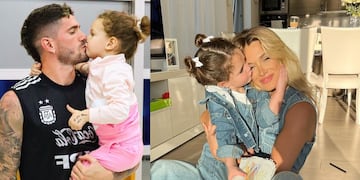 Francesca, la hija de Rodrigo de Paul y Camila Homs