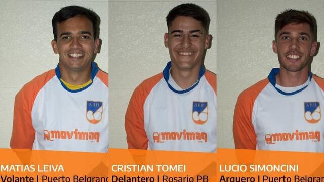 Los puntaltense Matías Leiva, Cristian Tomei y Lucio Simoncini forman parte del seleccionado de la Asociación Bahiense de Hockey.
