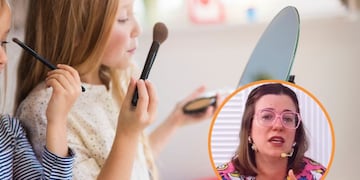 Los riesgos que tiene el maquillaje en las niñas