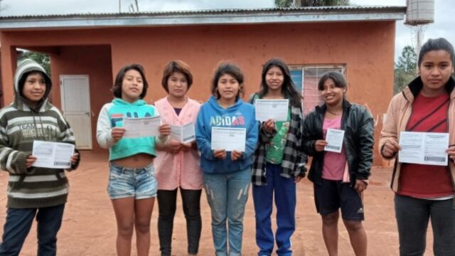 Miembros menores de edad de comunidades Mbya-Guaraní iniciaron su proceso de inmunización.