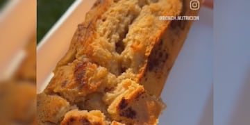 Budín de manzana.