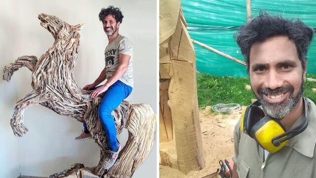 Alejandro Salazar Correa, escultor mendocino.