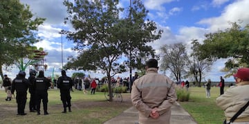 Agentes de la GUM en una manifestación
