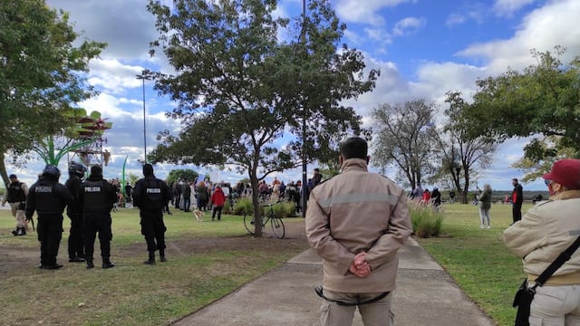 Agentes de la GUM en una manifestación