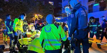 Incendio en restaurante de la Plaza Manuel Becerra (DPA).