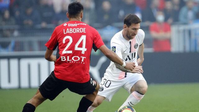 Lionel estuvo cerca de marcar un golazo en el primer tiempo. El travesaño le dijo que no (Foto: Prensa PSG).