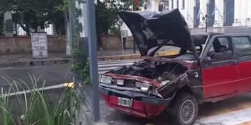 Choque en pleno centro salteño