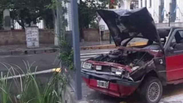 Choque en pleno centro salteño