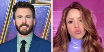 Shakira y Chris Evans