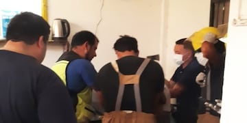 Puerto Iguazú: una mujer sufrió un accidente laboral y debió ser socorrida por los Bomberos.