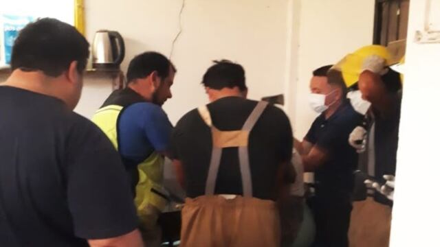 Puerto Iguazú: una mujer sufrió un accidente laboral y debió ser socorrida por los Bomberos.