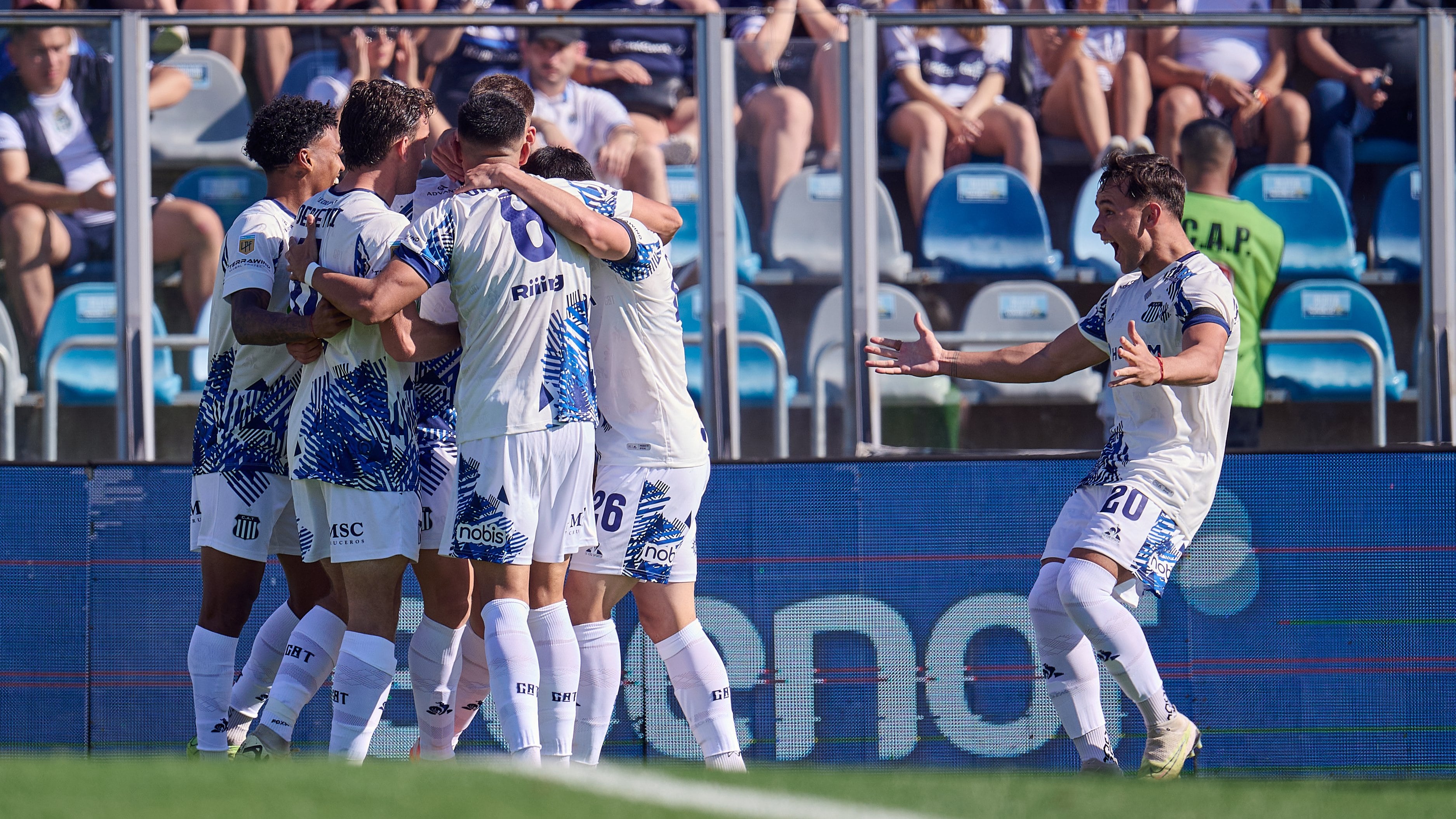 Talleres y la victoria ante Gimnasia en La Plata. (Prensa Talleres).