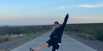 Delfi aprovechó su paso por Mendoza para fotografiar la belleza natural de la provincia y disfrutar con amigos.