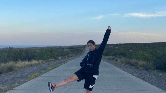 Delfi aprovechó su paso por Mendoza para fotografiar la belleza natural de la provincia y disfrutar con amigos.