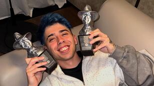 Luck Ra celebró su doblete en los Premios Gardel con un divertido y emotivo mensaje.