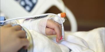 Niño hospitalizado