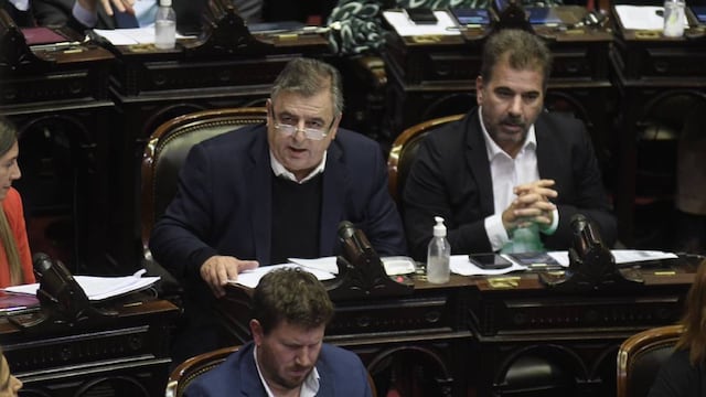 Mario Negri y Cristian Ritondo, jefes de los bloques de la UCR y el PRO en Diputados (Foto: Federico López Claro)