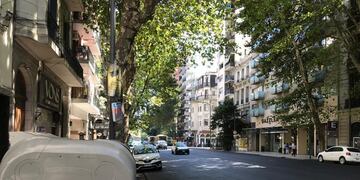 Foto referencial de una calle en el barrio porteño de Recoleta.